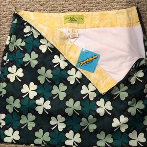 Loudmouth golf skort shamrock